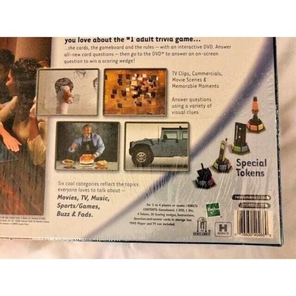 Trivial Pursuit DVD POP CULTURE BOARD GAME Parker Brothers 2003 BRAND NEW SEALED - Picture 6 of 6